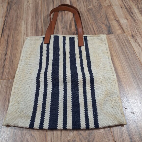 Universal thread canvas striped bag - Picture 2 of 7